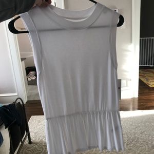 Three Dots white peplum Shirt